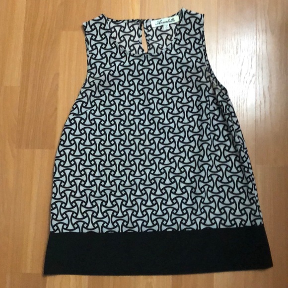 Black and White Francescas Tank Top Size Small - Picture 1 of 4